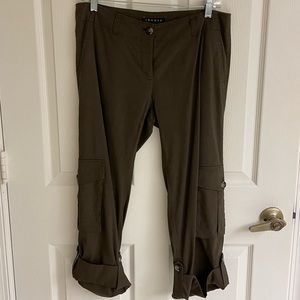 Theory crunch linen cargo pants